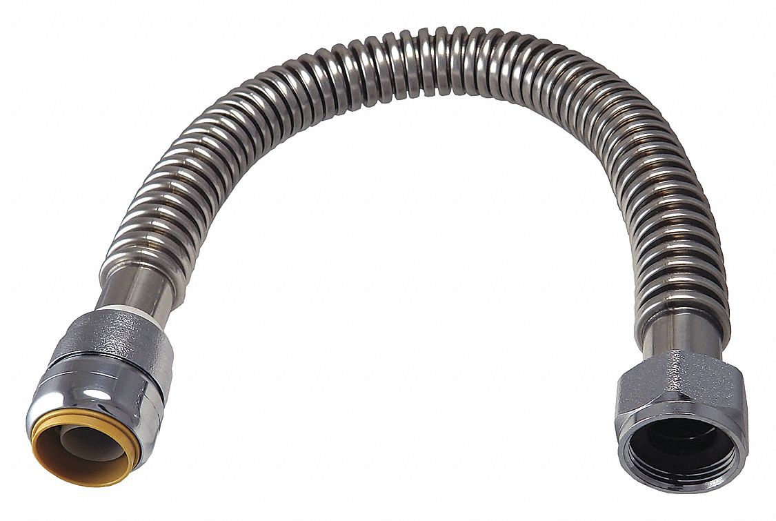 SHARKBITE Water Heater Flex Hose, ID x L 38EG51SS3088FLEX24LF Grainger