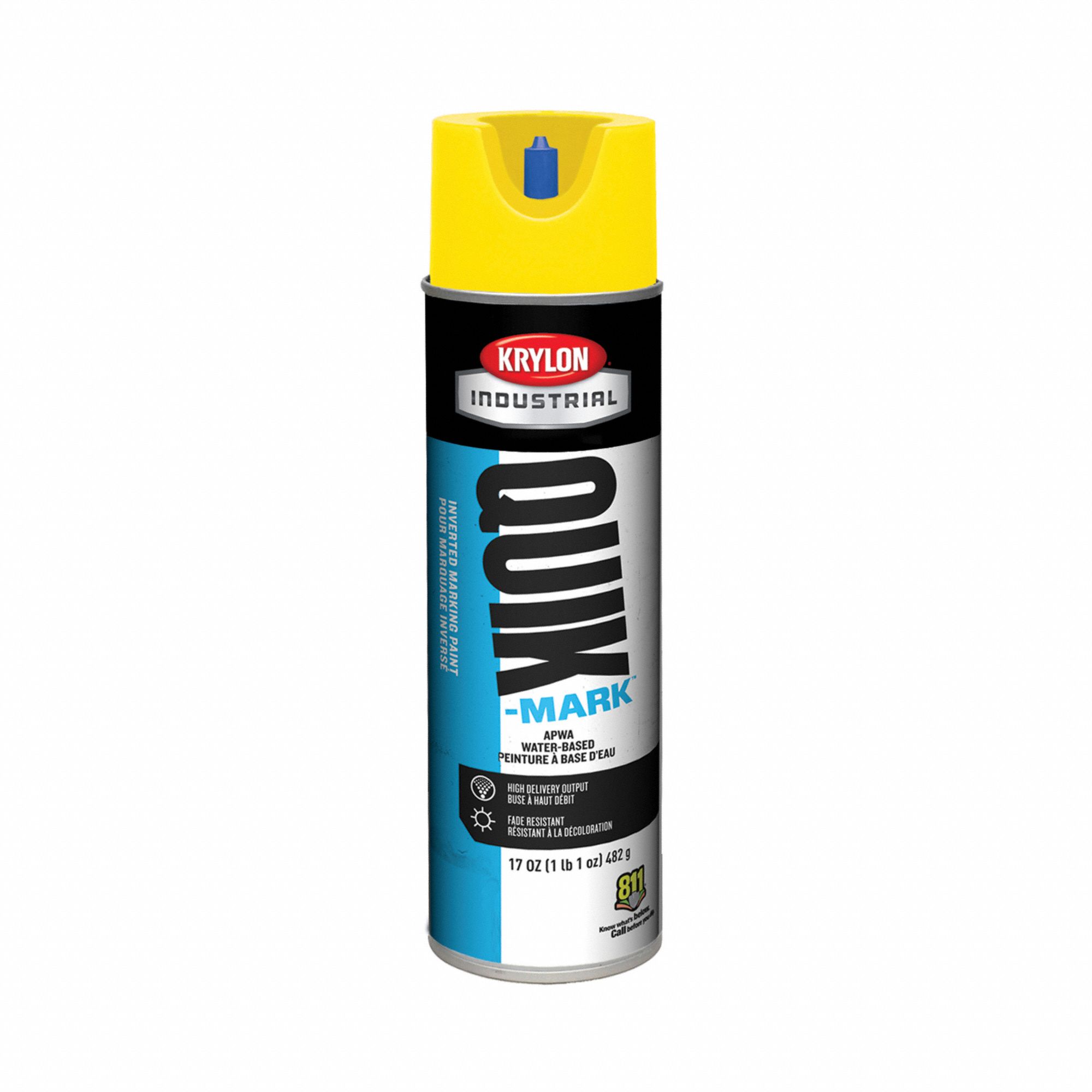 KRYLON INDUSTRIAL, Inverted Paint Dispensing, High Visibility Yellow