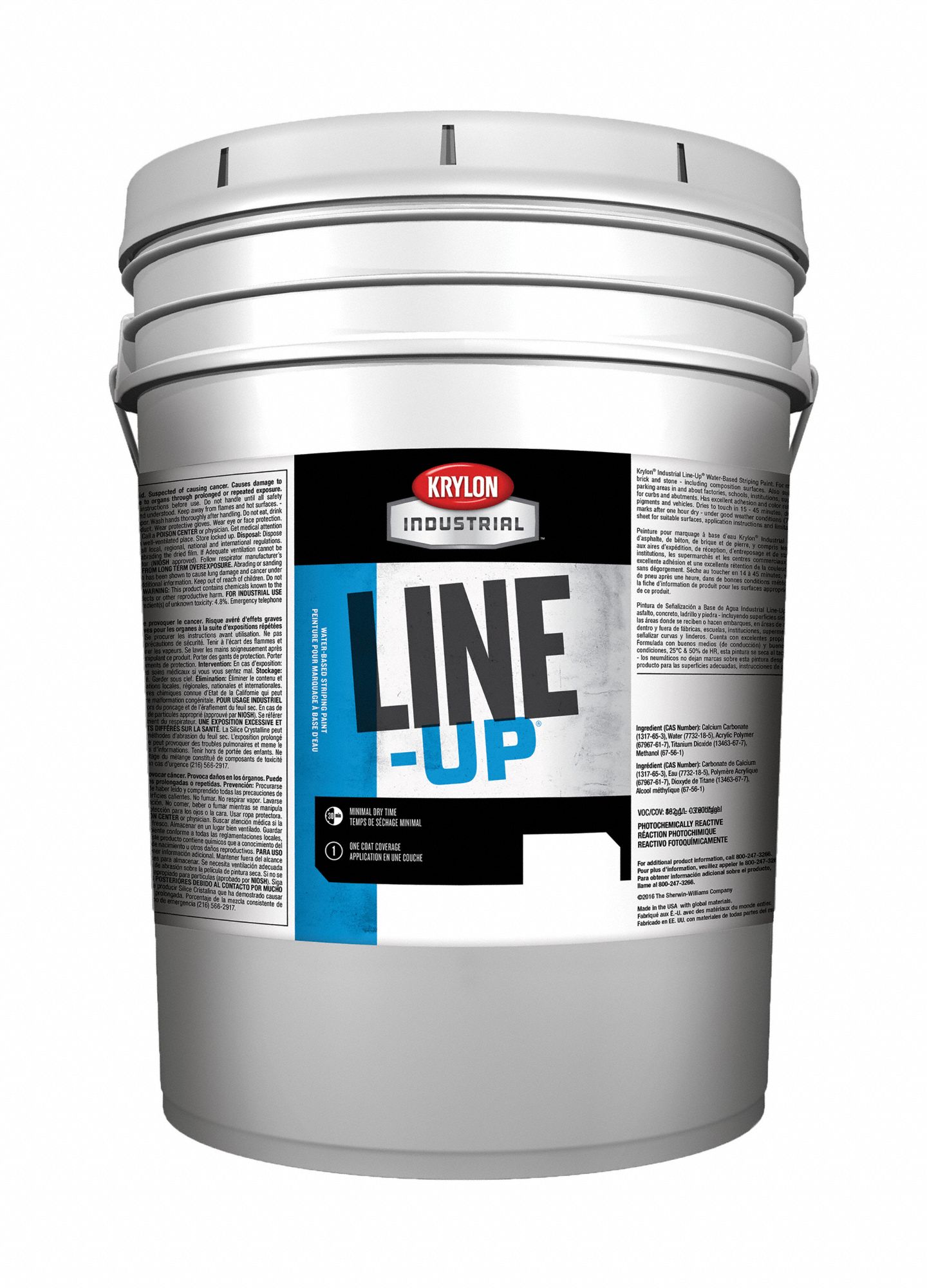 KRYLON INDUSTRIAL, Pour Paint Dispensing, Parking Lot White, Striping