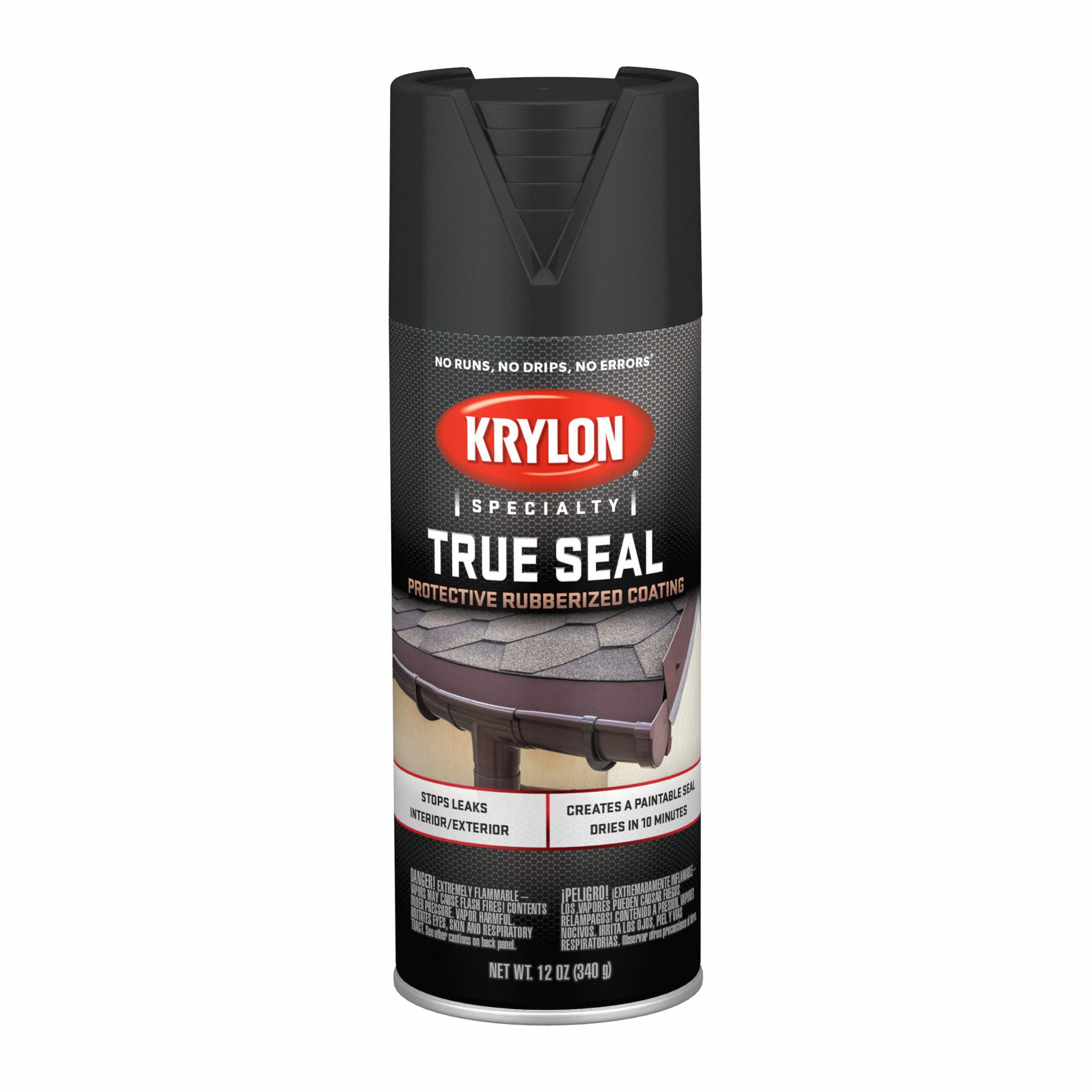 KRYLON, Solvent, Black, Leak Sealant 38EP61K02701777 Grainger