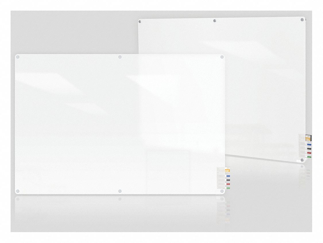 Wall Mounted, 48 in Dry Erase Ht, Dry Erase Board 38ER89HMYRN48FR