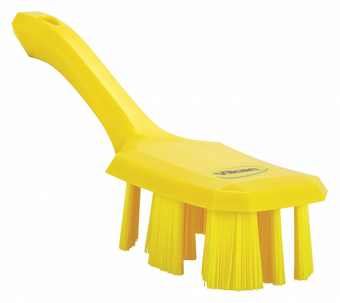 VIKAN, Stiff, Plastic, Scrub Brush 38EV2041796 Grainger
