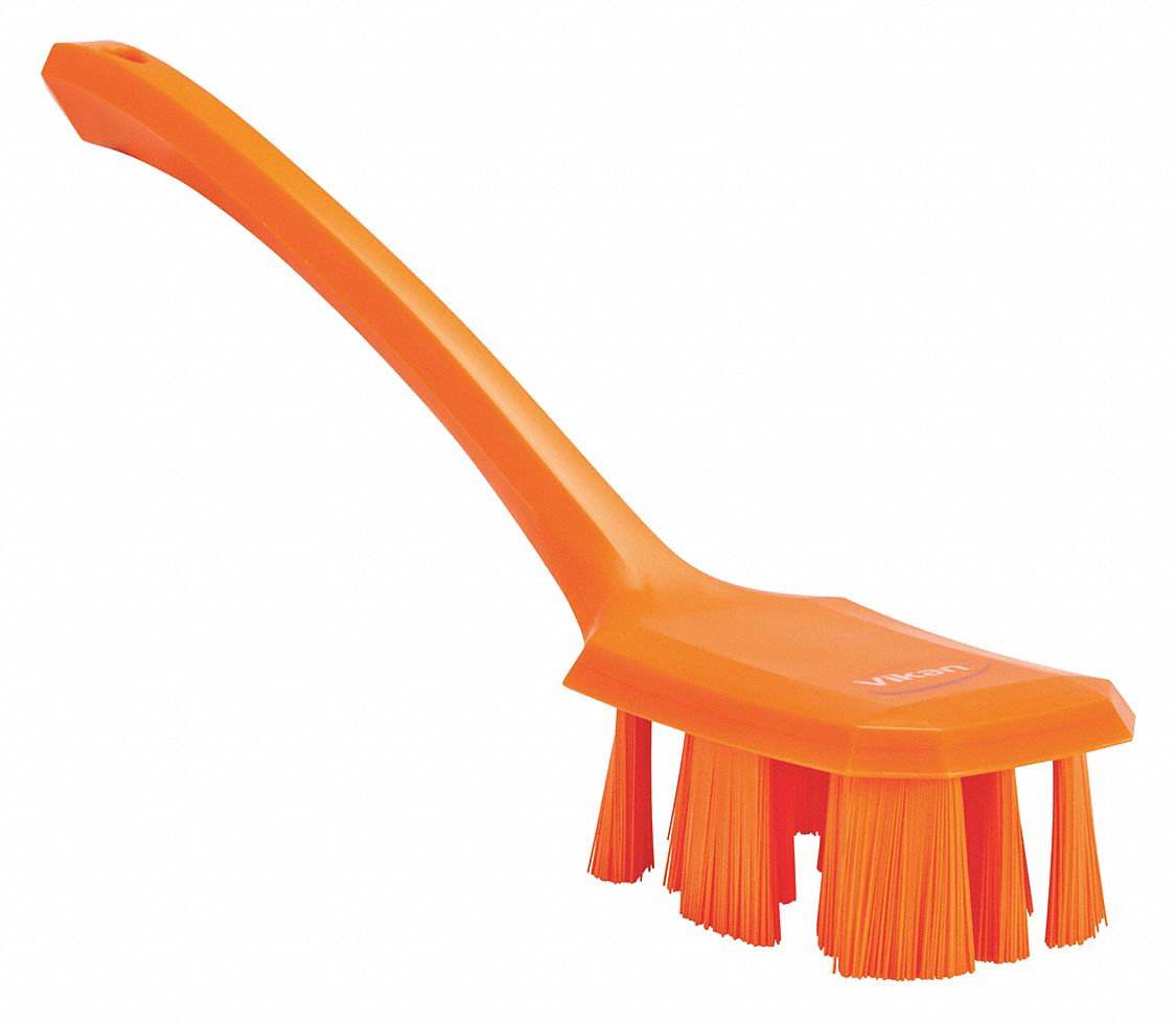 VIKAN, Stiff, Plastic, Scrub Brush 38EV2941967 Grainger