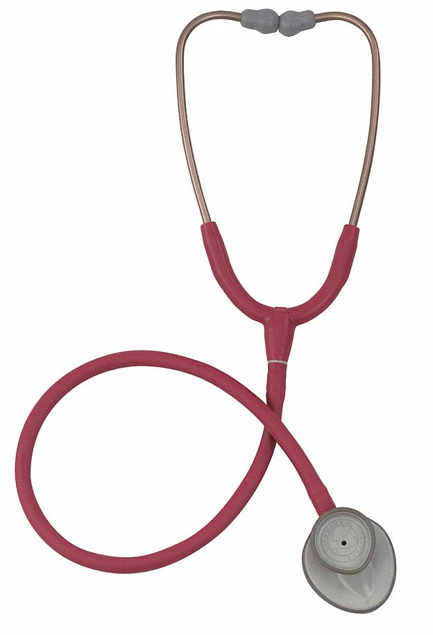 LITTMANN Stethoscope, Dual Head, 28 in Length, Adult, Burgundy