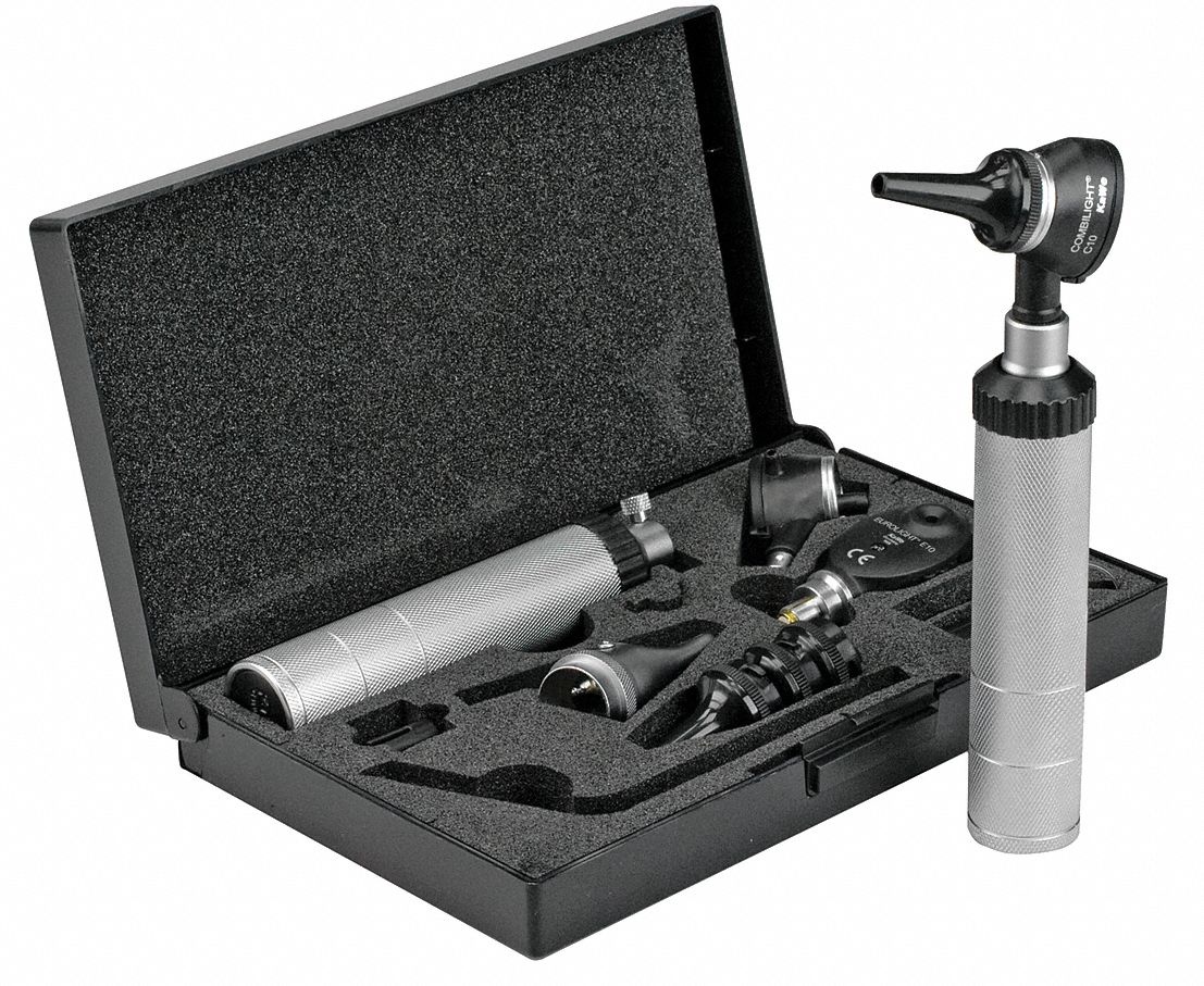 KAWE, Silver/Black, Std, Opthalmoscope/Otoscope Kit 38F76920816000