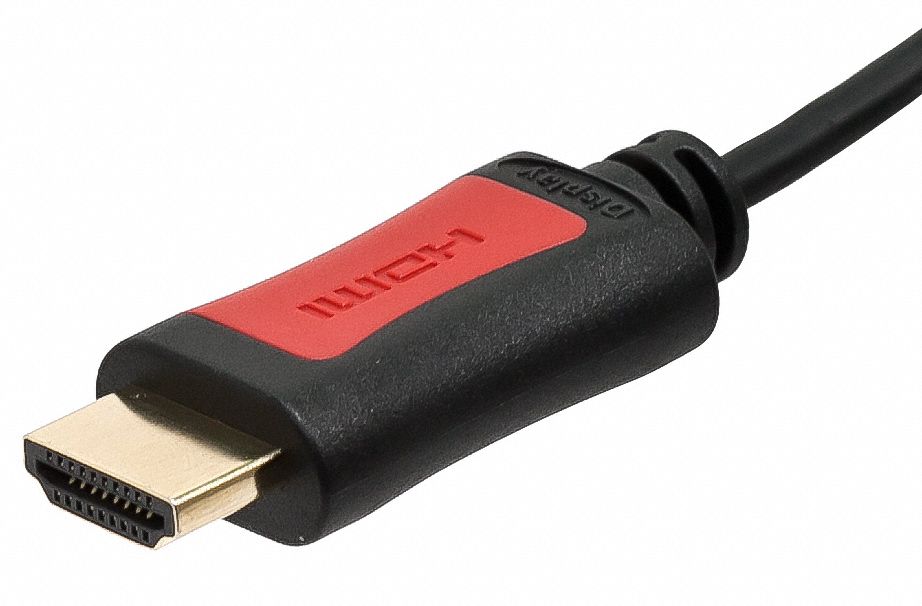 MONOPRICE HDMI Cable 15 ft Lg, Black, Slim/High Speed, Home Theater/AudioVisual Equipment, PVC