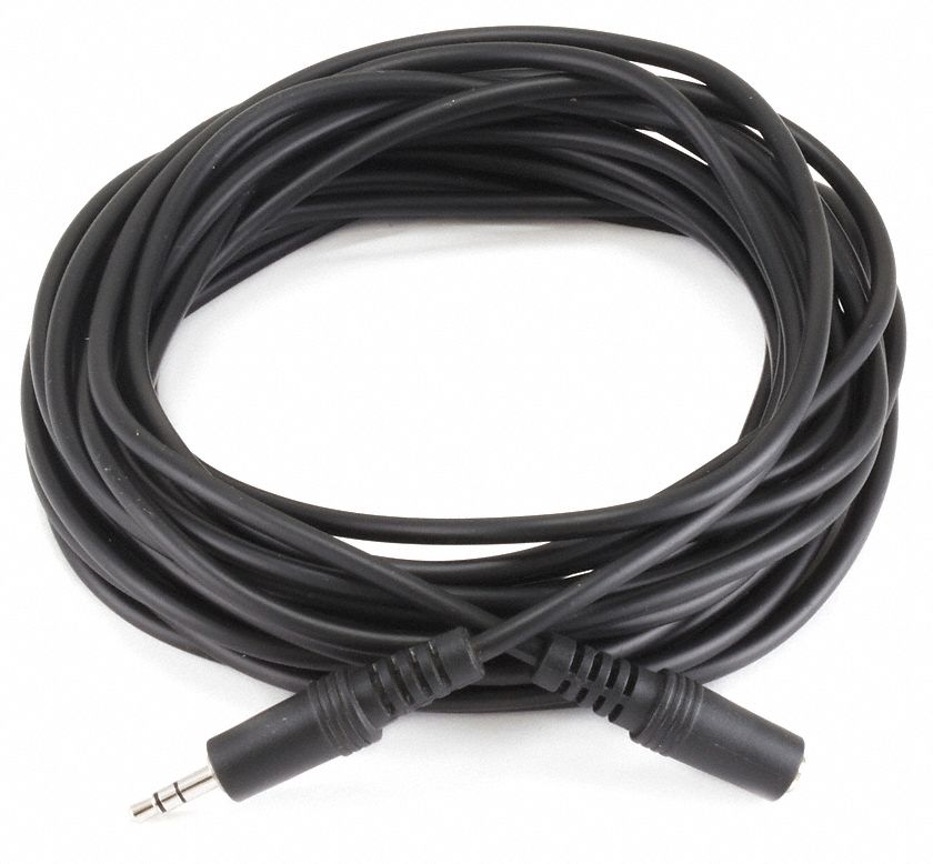 MONOPRICE 25 ft Stereo Audio Audio Extension Cable, Black; For Use With