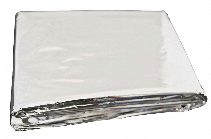 MEDSOURCE Emergency Blanket, Silver, PK 200 38G258MSB100 Grainger