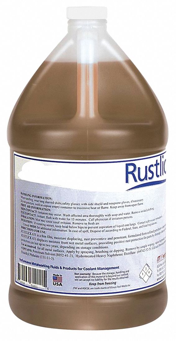 RUSTLICK, Jug, 1 gal, Carpet Cleaner Defoamer 38G26878640 Grainger