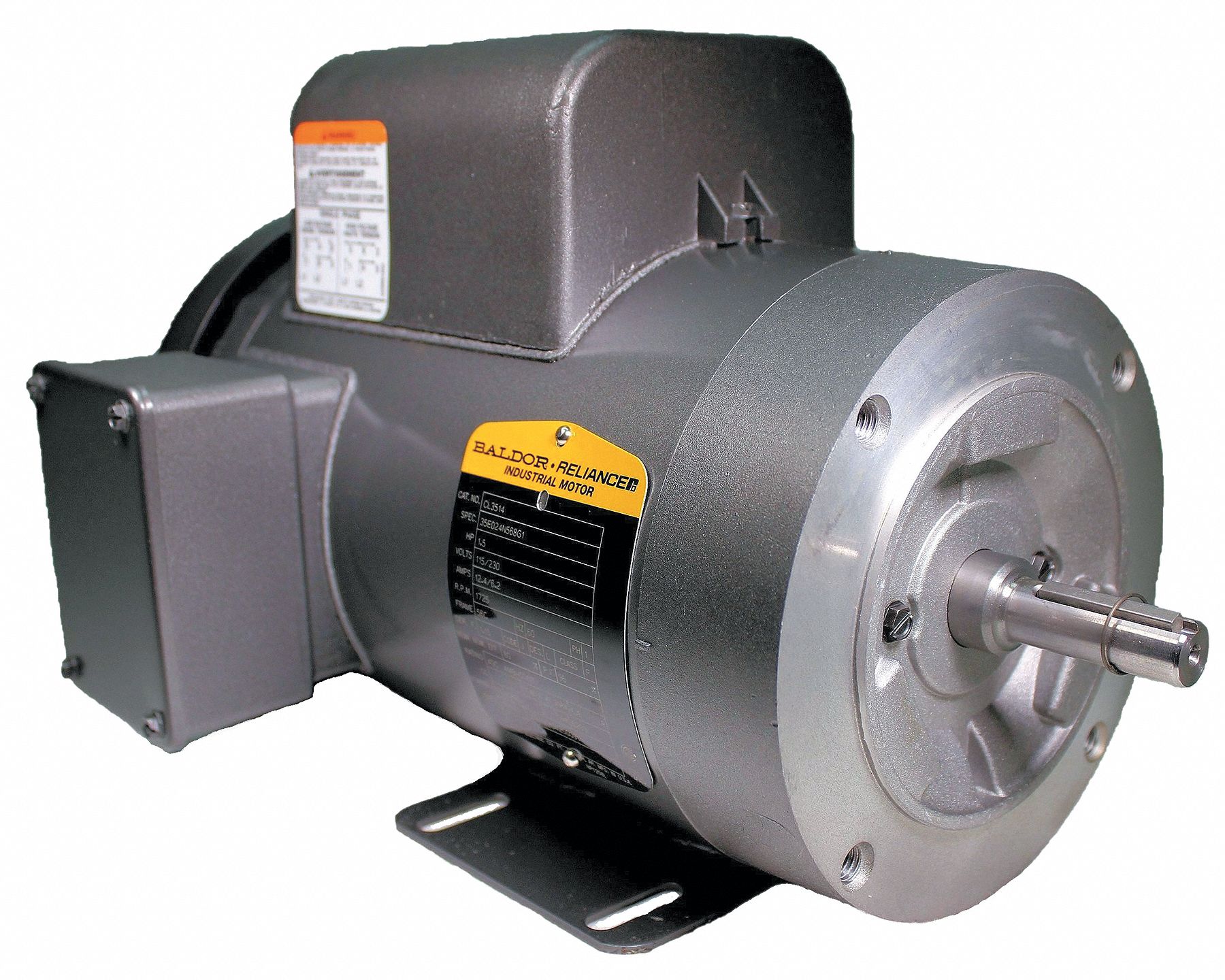 BALDOR ELECTRIC, Totally Enclosed FanCooled, Face Mount, General