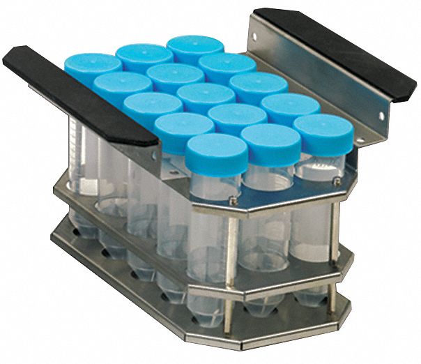 BENCHMARK RESEARCH, 15 Compartments, Autoclavable, Test Tube Rack