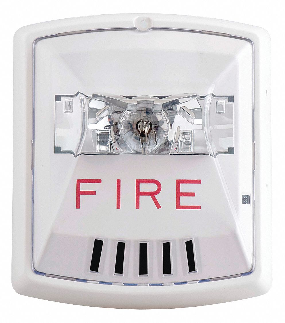 WHEELOCK, 12 to 24V DC, 5 1/4 in Overall Ht, Horn Strobe - 38GV22