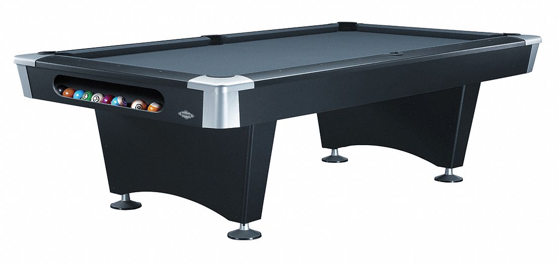 BRUNSWICK CONTENDER SERIES Pool Table, Gully, 8 ft., Black Laminate