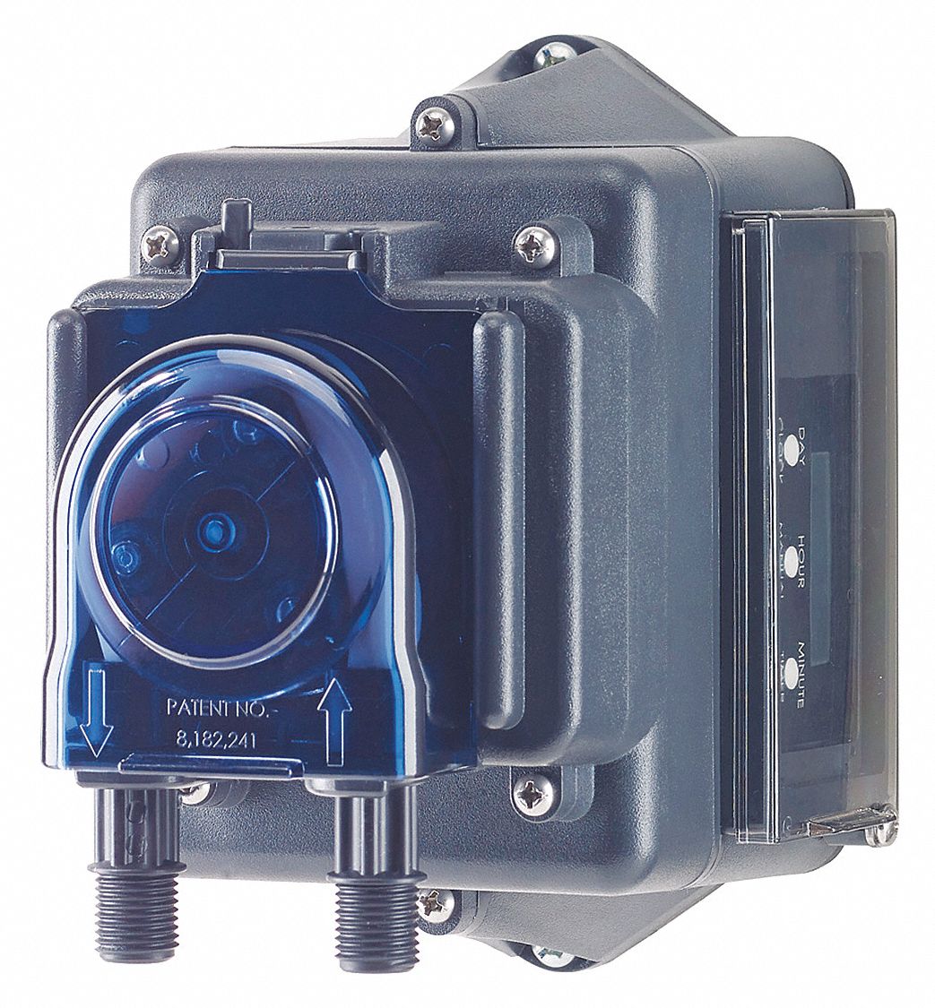 STENNER Chemical Metering Pump, 2gpd, 25psi, Poly 38M002E10T1A81S8G1 Grainger