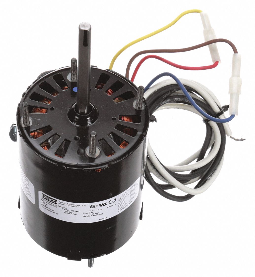 FASCO OEM Replacement Motor, 1/10 HP, Permanent Split Capacitor
