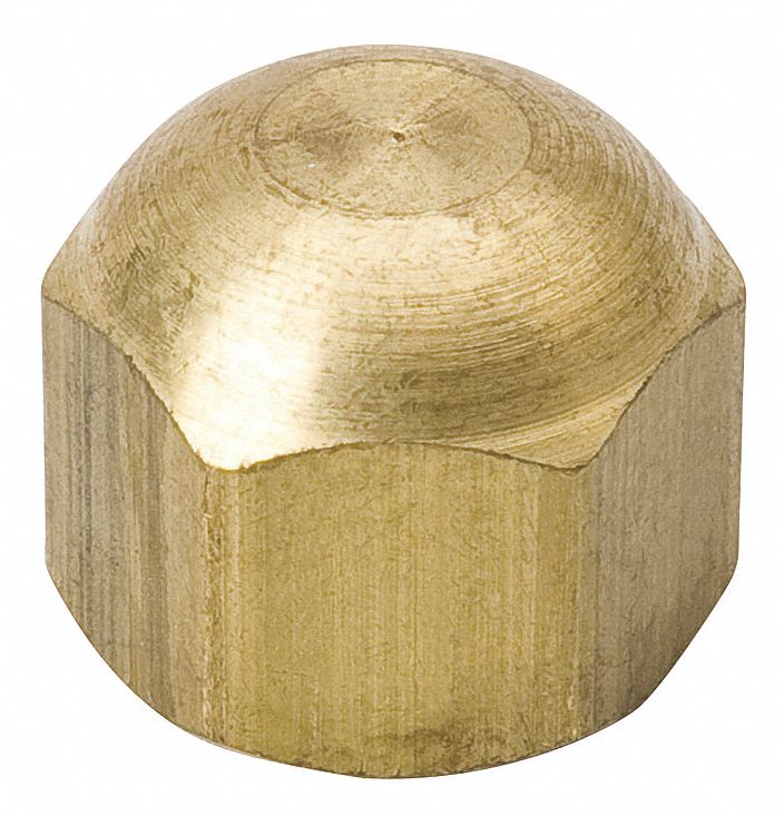 MUELLER 1/4" SAE Cap, 1/4 in Connection Size, 1/2 in Length, 700 psi