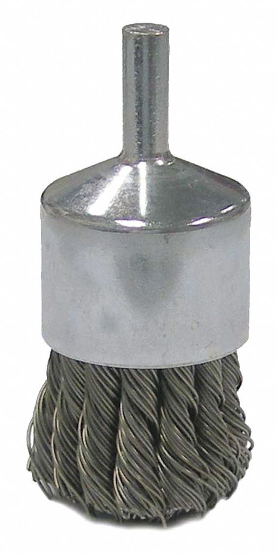 WEILER, Brush,Wire End,1 Dia.,.020 Wire 38P60736051 Grainger