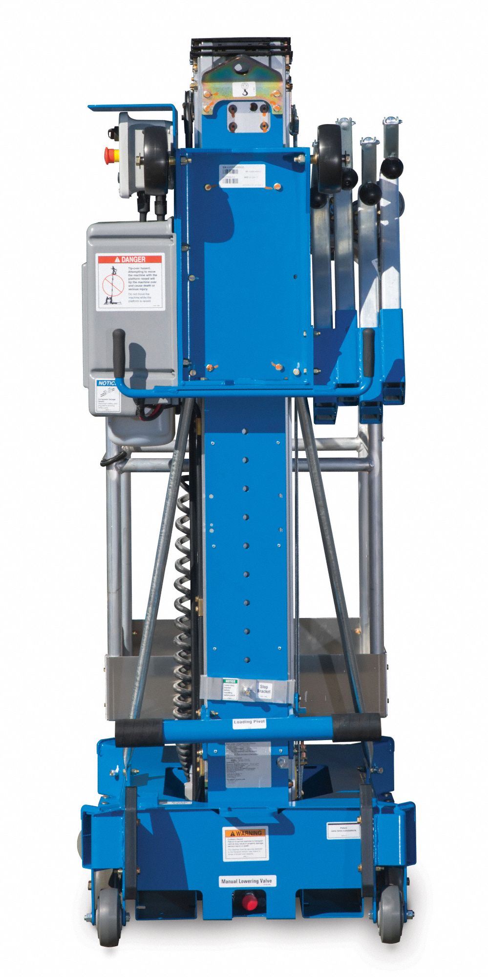 GENIE Portable Aerial Lift, OAL 52 In, H 31Ft, AC 38R204AWP25S AC