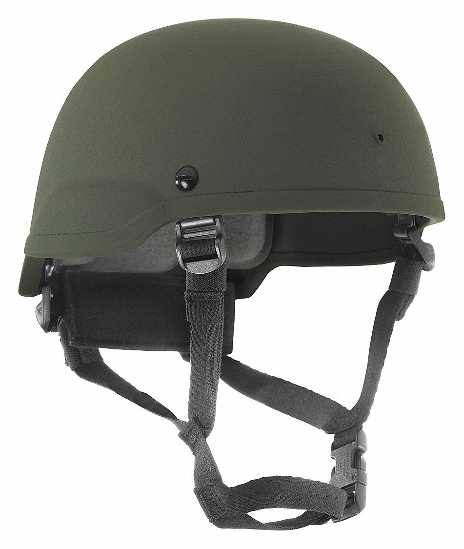 REVISION MILITARY Ballistic Helmet, Fits Hat Size M, Aramid, OD Green