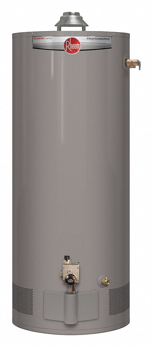 RHEEM Residential Gas Water Heater, 40.0 gal. Tank Capacity, Natural