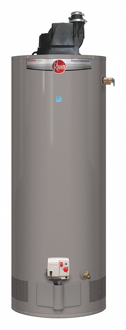 RHEEM Residential Gas Water Heater, 50.0 gal. Tank Capacity, Natural