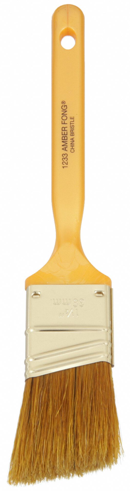 WOOSTER, Angle Sash Brush, 1 1/2 in, Paint Brush 38UX1012331 1/2
