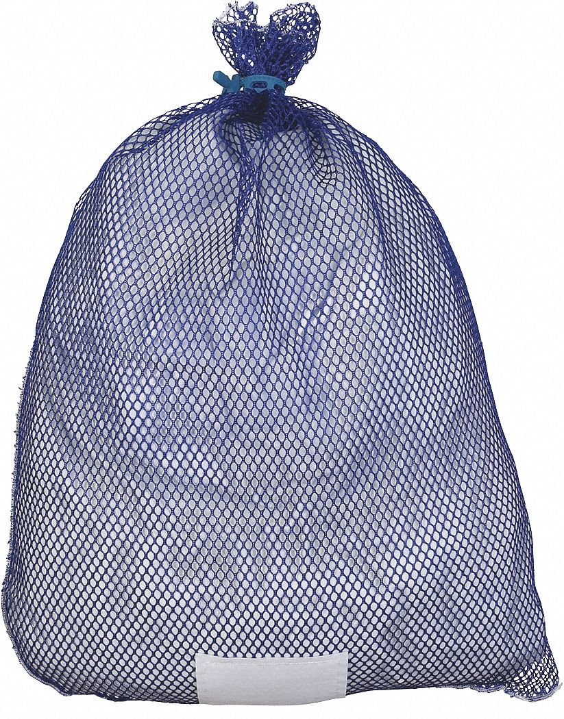 GRAINGER APPROVED ID245111 Laundry Bag,Blue,Rubber Closure,PK12 eBay