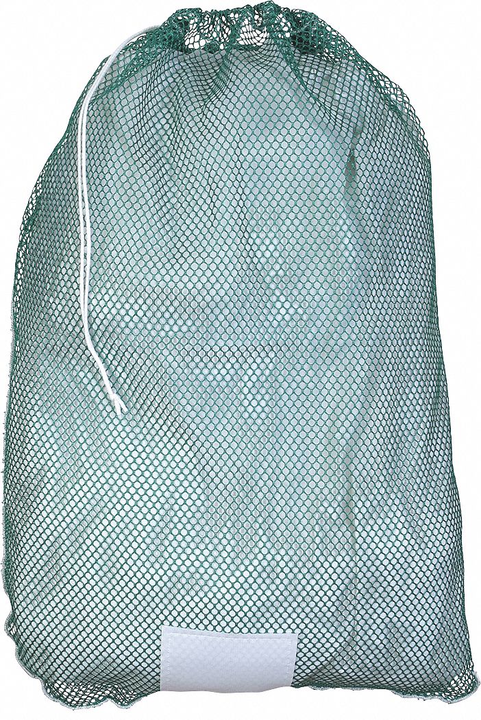 Drawstring, Heavy Wt Polyester, Mesh Laundry Bag 38VA01GP245125