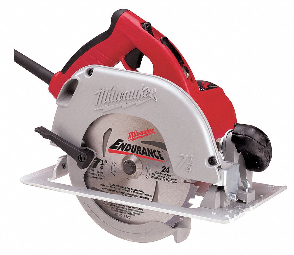 MILWAUKEE Circular Saw, Tilt Lock, 71/4 in. 38W644639020 Grainger