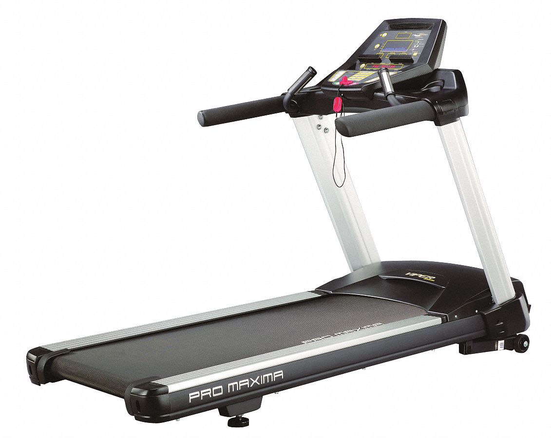 PROMAXIMA Treadmill, 4 HP, 60 in Running Surface Length, 22 in Running