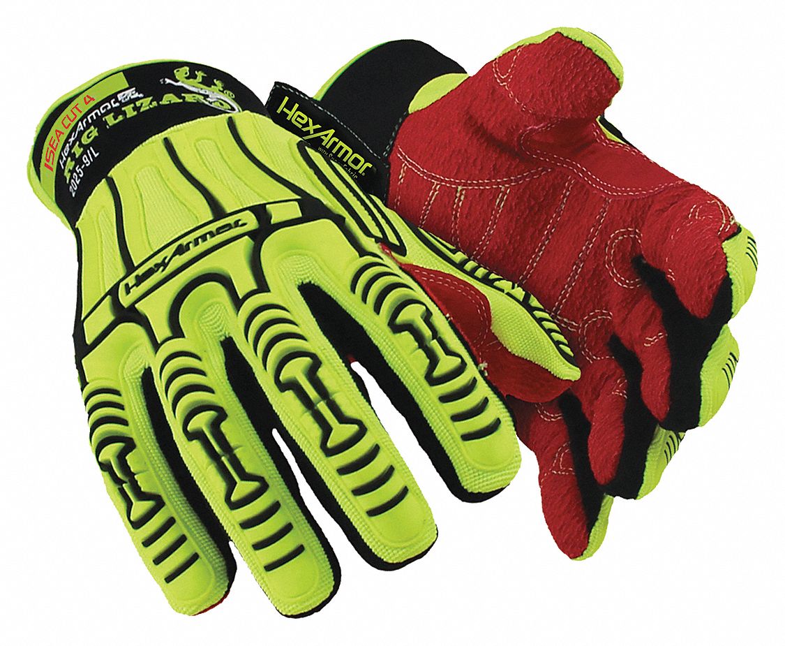 HEXARMOR Cut Resistant Gloves, XS, A6 ANSI/ISEA Cut Level, Uncoated, 1