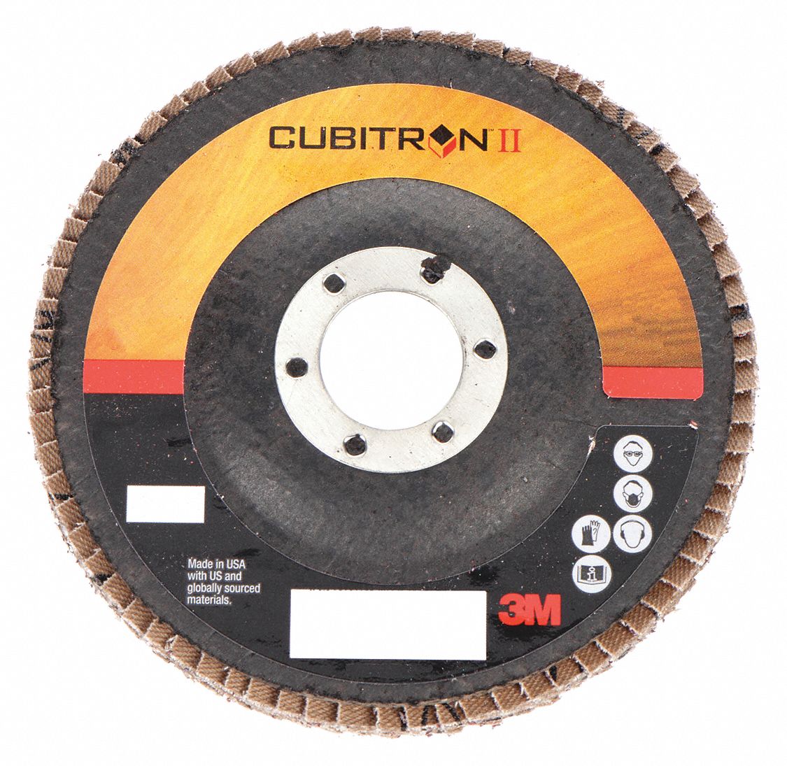 3M 41/2" Flap Disc, Type 27, 7/8" Mounting Hole, Coarse, 40 Grit