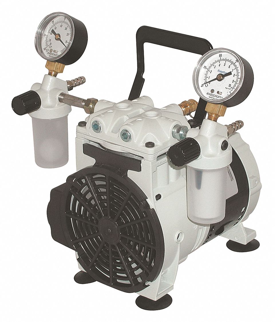 WELCH, 0.25 hp, 1 Phase, Piston Vacuum Pump 38XV192546B01 Grainger