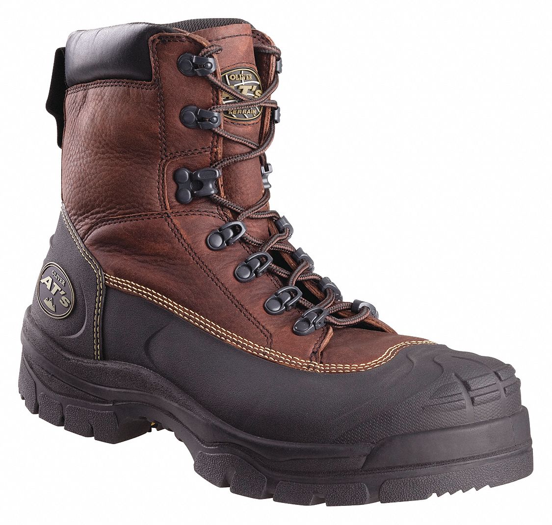 OLIVER BY HONEYWELL 6 in Work Boot, 7, B, Men's, Brown, Steel Toe Type