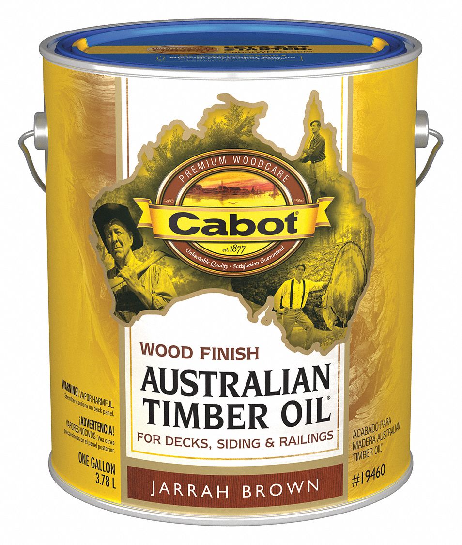 Cabot Toned Flat Exterior Stain for Wood, Jarrah Brown, 1 gal. 1 gal