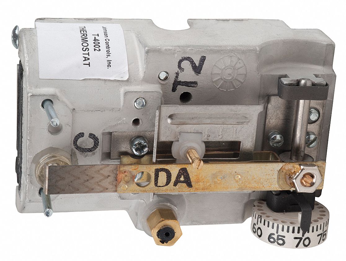 JOHNSON CONTROLS, Day/Night, Dual Temp, Pneumatic Thermostat 20RG08T