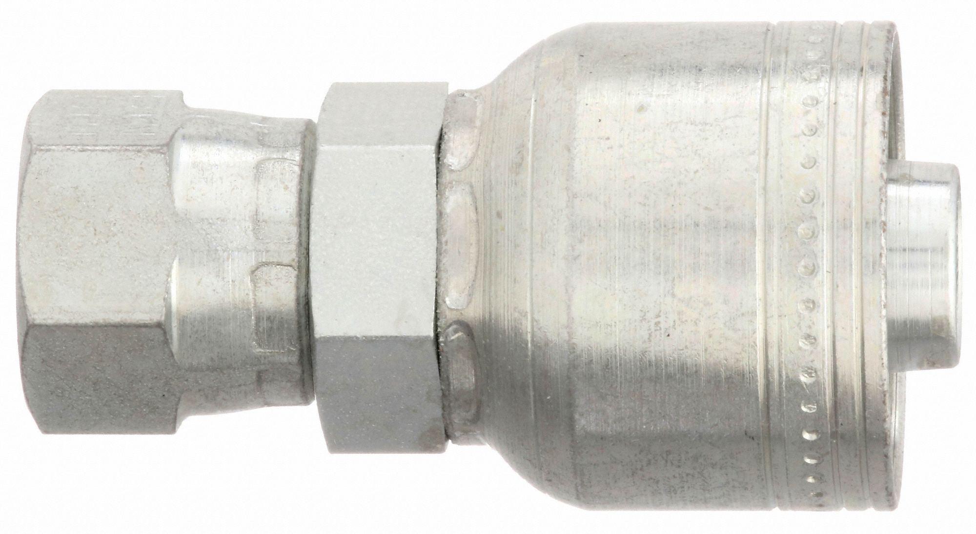 EATON AEROQUIP Hydraulic Crimp Fitting Steel x Steel, Straight, 12