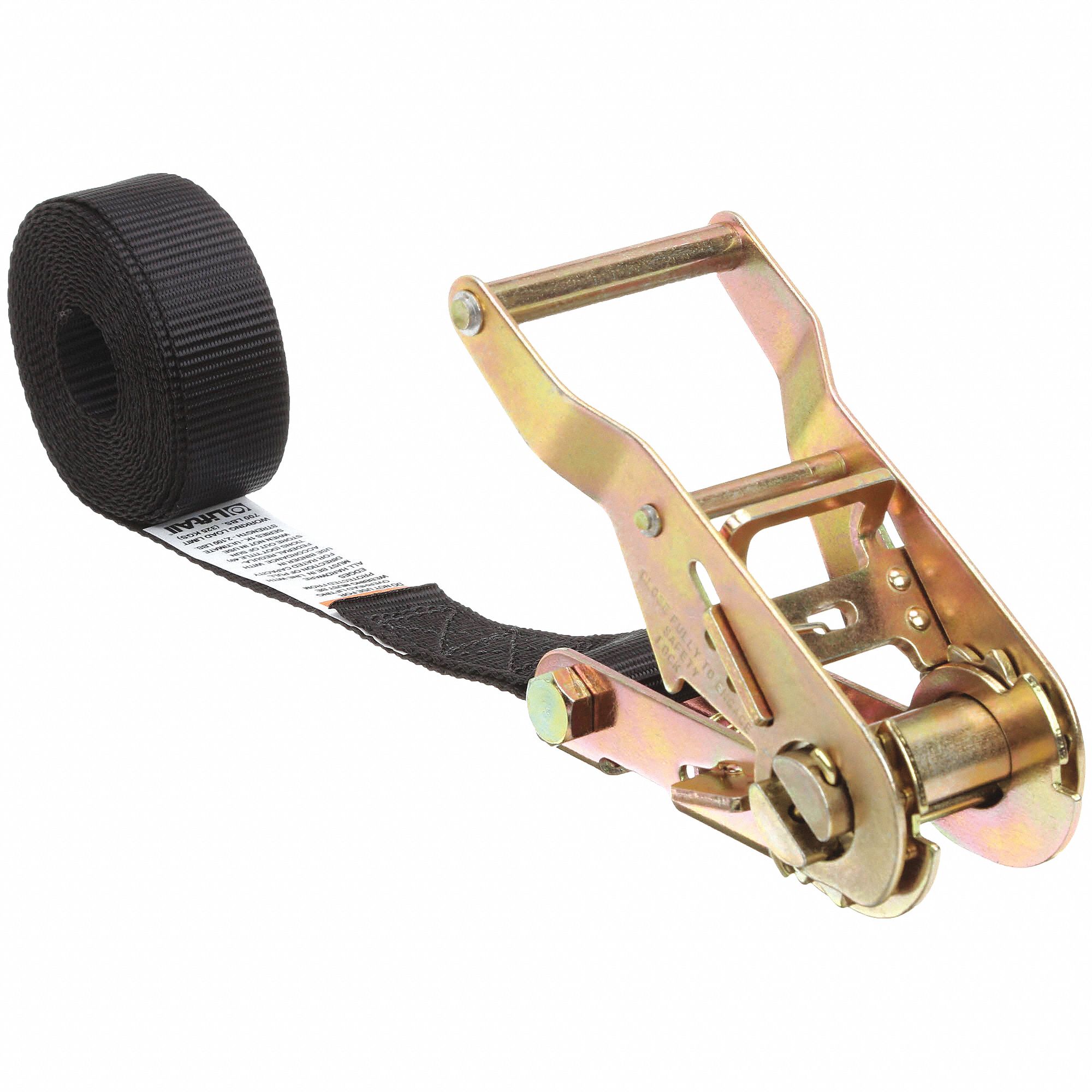 LIFTALL Tie Down Strap, 10 ft.L x 1"W, 700 lb. Load Limit, Adjustment