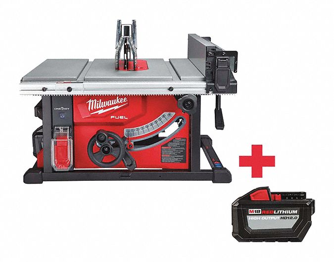 MILWAUKEE Table Saw Kit, 81/4" Blade Dia., 5/8" Arbor Size, Max. Blade