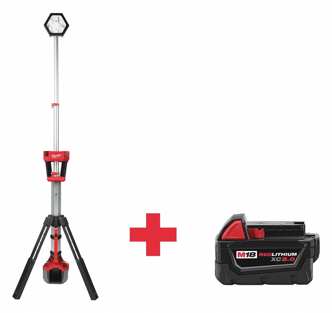 MILWAUKEE M18™ Cordless Job Site Light, 18.0 Voltage, LED, 2500 Lumens