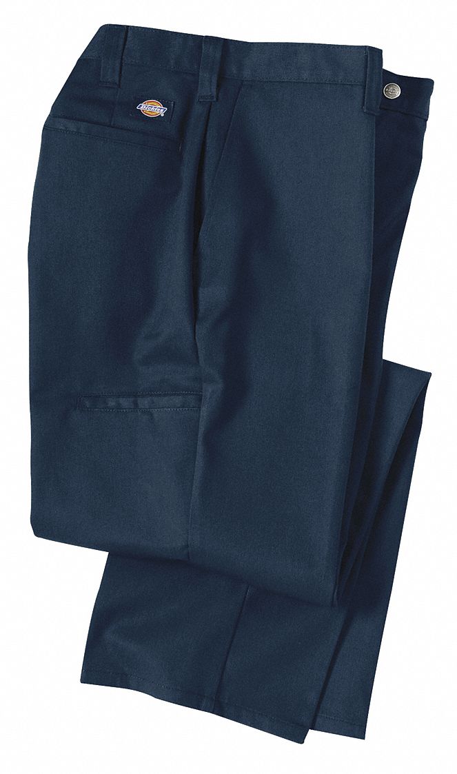 DICKIES Men's Industrial Work Pants, Polyester/Cotton Twill, Color