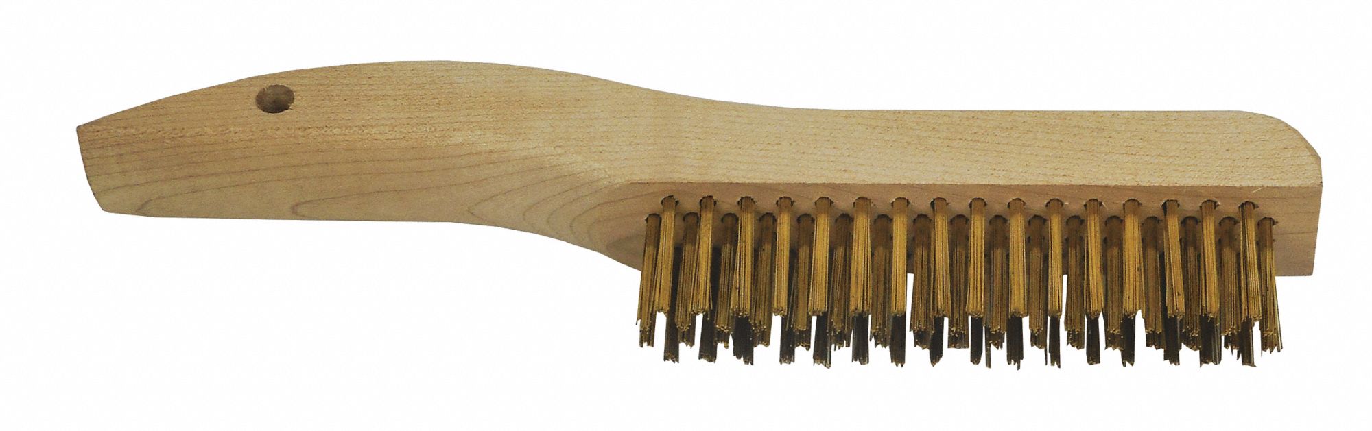 5 inL Brass Short Handle Scratch Brush, 1 EA Grainger