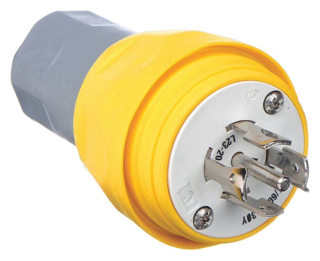 L23-20P, 20 A, Watertight Locking Plug - 39AX01|HBL26W83 - Grainger