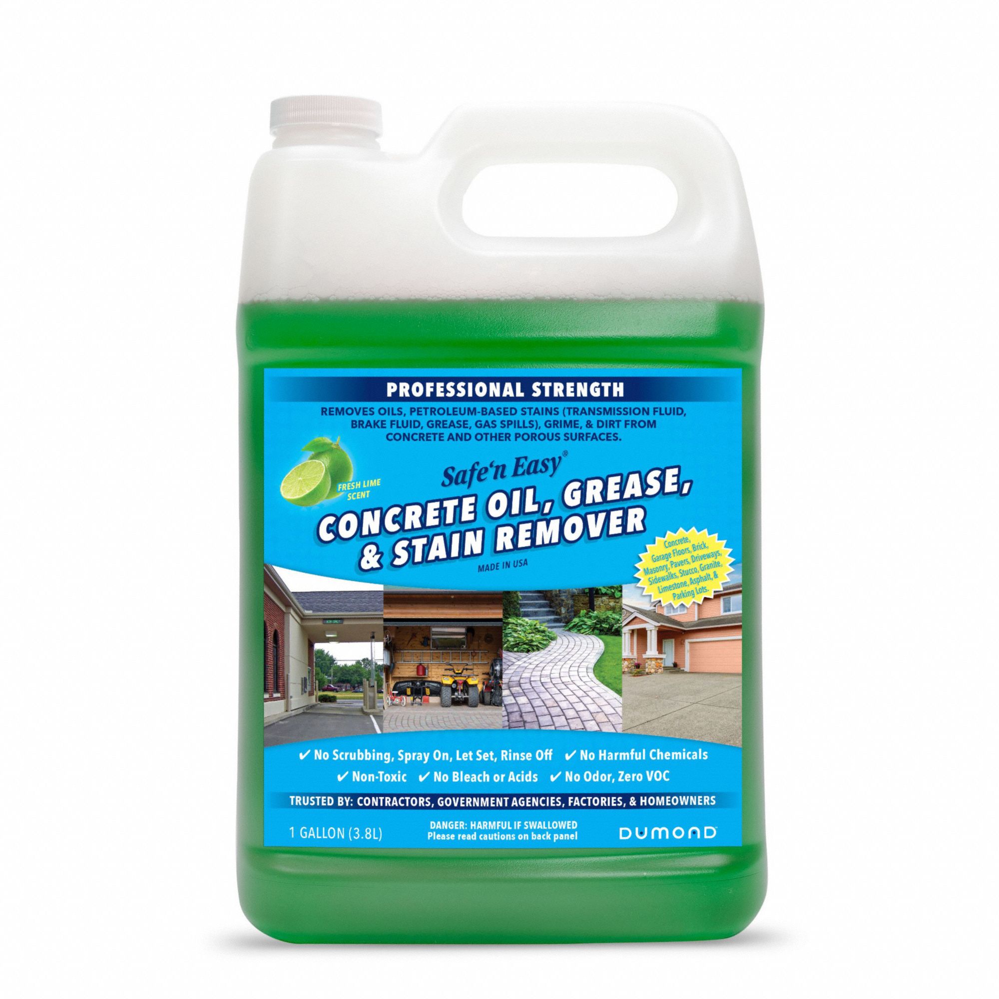 DUMOND, Water Based, Jug, Oil and Grease Cleaner 39C3450919 Grainger