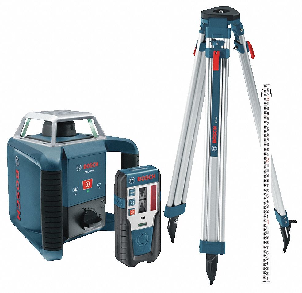 BOSCH Electronic SelfLeveling Rotary Laser Kit, Horizontal, Exterior