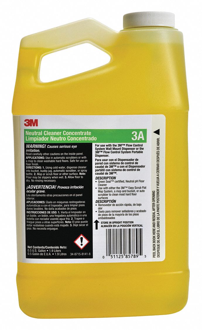 3M All Purpose Cleaner For Use With No Series Chemical Dispenser, 1 EA 39CZ513A Grainger