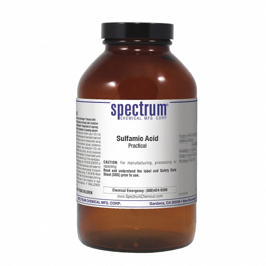 SPECTRUM Sulfamic Acid, Acids, Bottle, 1 kg 39D942S17011KG11 Grainger