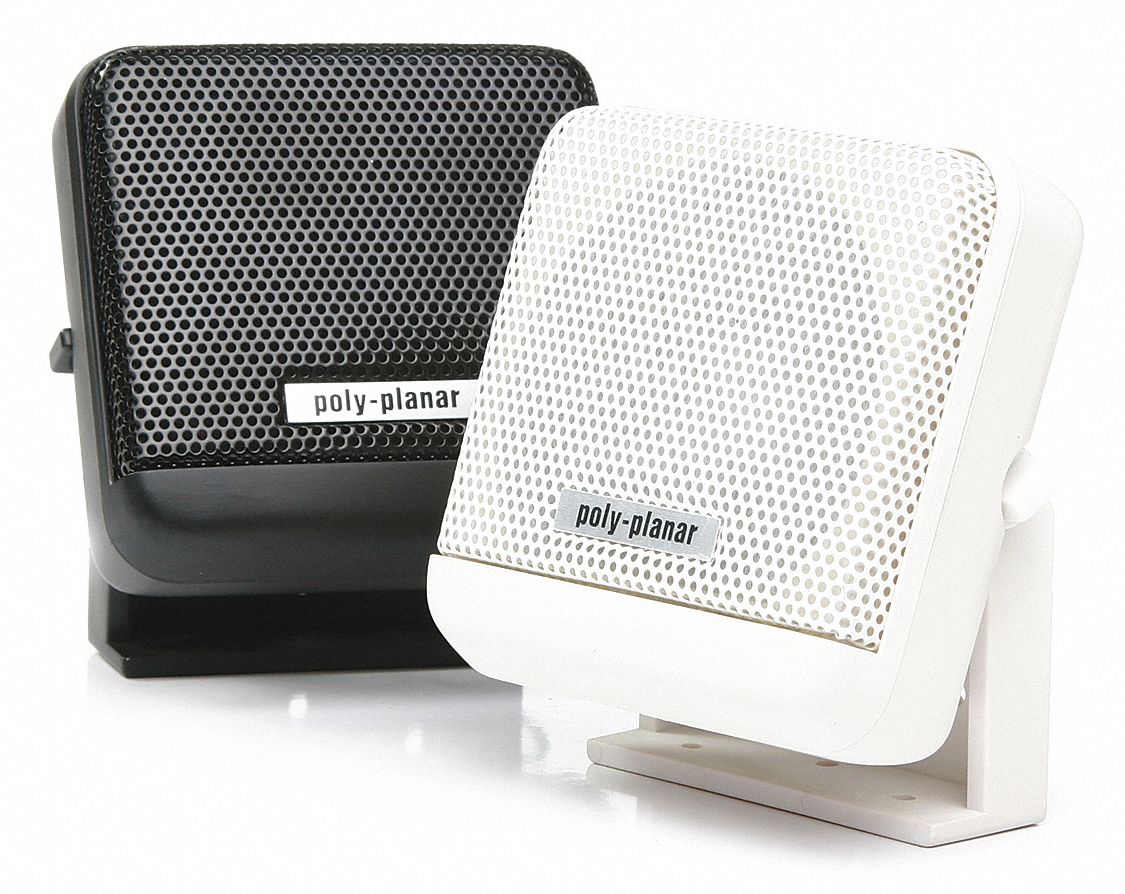 POLY-PLANAR, Rectangle, Black, Remote Speaker - 39DP01|MB21-B - Grainger