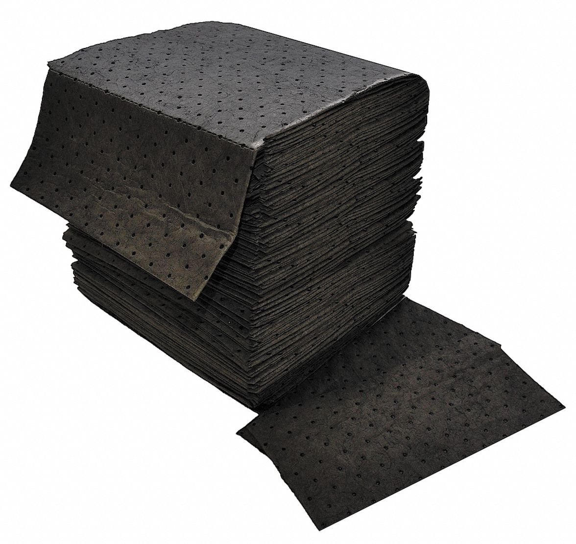 SUSTAYN BY SPILFYTER Absorbent Pad, Universal, Black, PK200 39E813