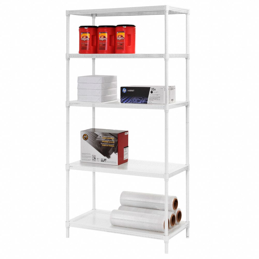 GRAINGER APPROVED Metal Shelving 39EY60PWS3518715W Grainger